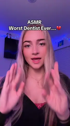 Most realistic dentist exam ever #fyp #foryou #asmr #asmrvideo #relax #asmrsounds #tingles #personalattention #fastasmr 