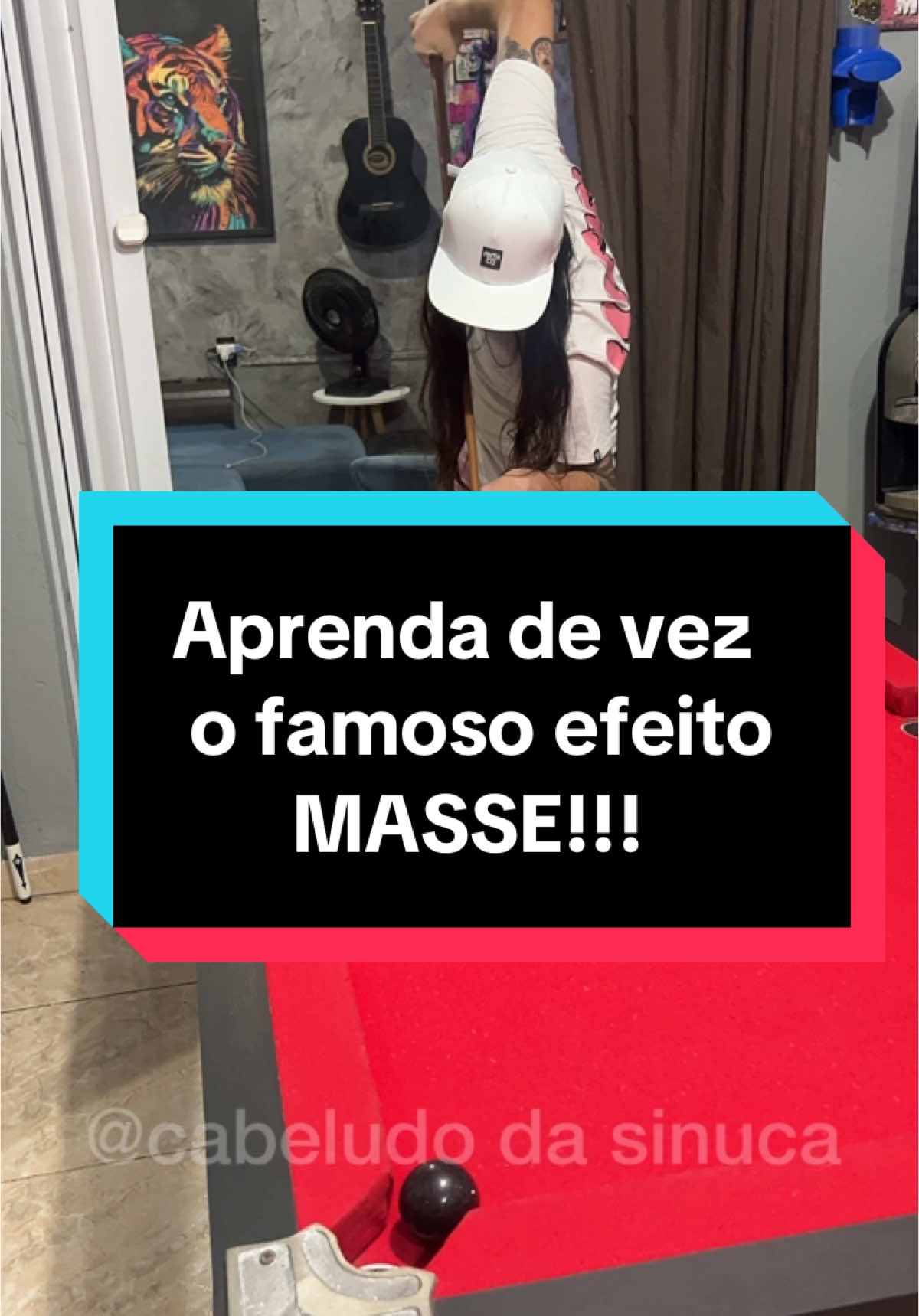 CUIDA MININO! VÍDEO de hj é pra vcs aprender o efeito MASSE hehehe #sinuca #sinuquinhabrasileira #snooker 