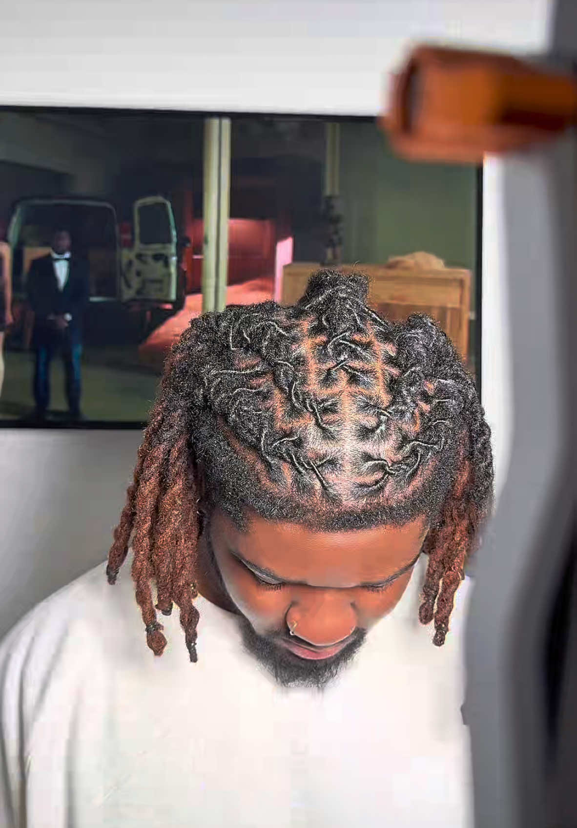 Clips are not necessary for a loc retwist, even if you’re not going to style the hair after the retwist! I’ve been doing locs for quite awhile now and I’ve learned a lot over the years. Metal honestly isn’t the best thing for locs in the first place. Utilizing multiple different tools also slows down the process and lengthens the time clients are in the chair. In this industry; time is money! Simply retwisting the locs and looping it around its base is good enough when you’re going to do a style afterwards anyway.  Try it out for your next retwist and time yourself!