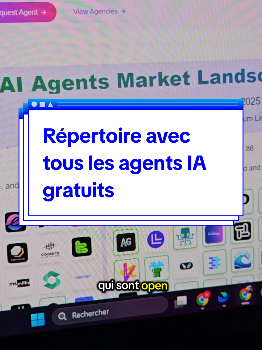 Site avec plein d'agents IA gratuits open source et autres pour tous les métiers et utilisations  Répertoire agent IA #intelligenceartificielle #agentia #chatgptfrance #Claude #gemini #perplexity #deepseek 