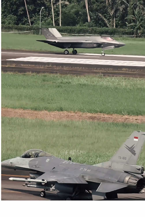 Gen 5 nih bos 😎⚡️ • Royal Australian Air Force 🛩️F-35A Lightning II 📍Sam Ratulangi Int’l Airport Manado • Video by @frdsmu 📹 #ausindo #raaf #tniau #militer #f16 #f35 #airforce #aviation #military #aircraft #warfare #exercise #lockheedmartin #lightning #fightingfalcon #fighterjet #manado #kfaindonesia #samratulangiairport