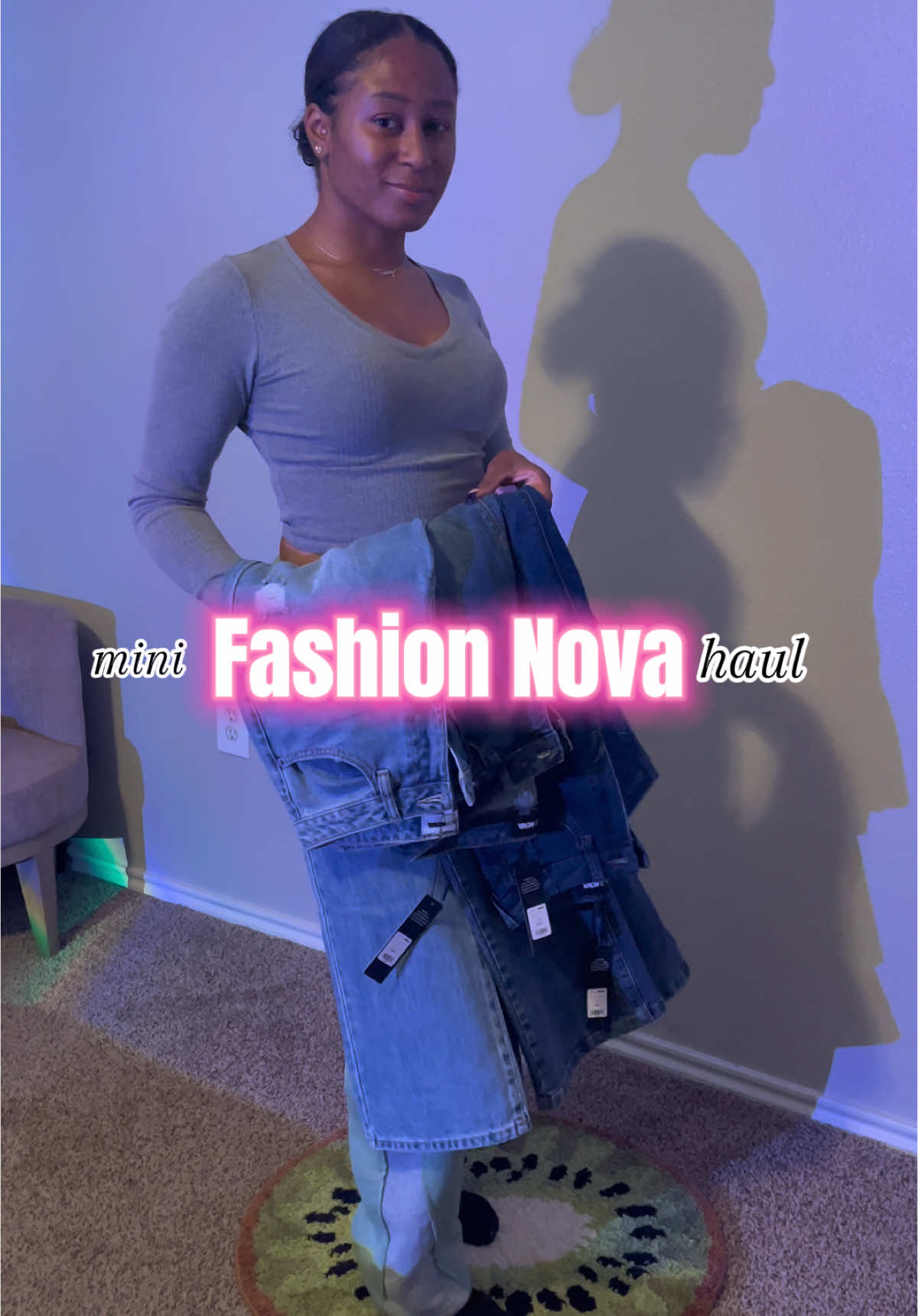 needed new jeans bc my grown woman weight has arrived 😭 #fashionnovahaul #fashionnovajeans #fypシ゚viral #kekilovemusic #tryonhaul #vlogtiktok 