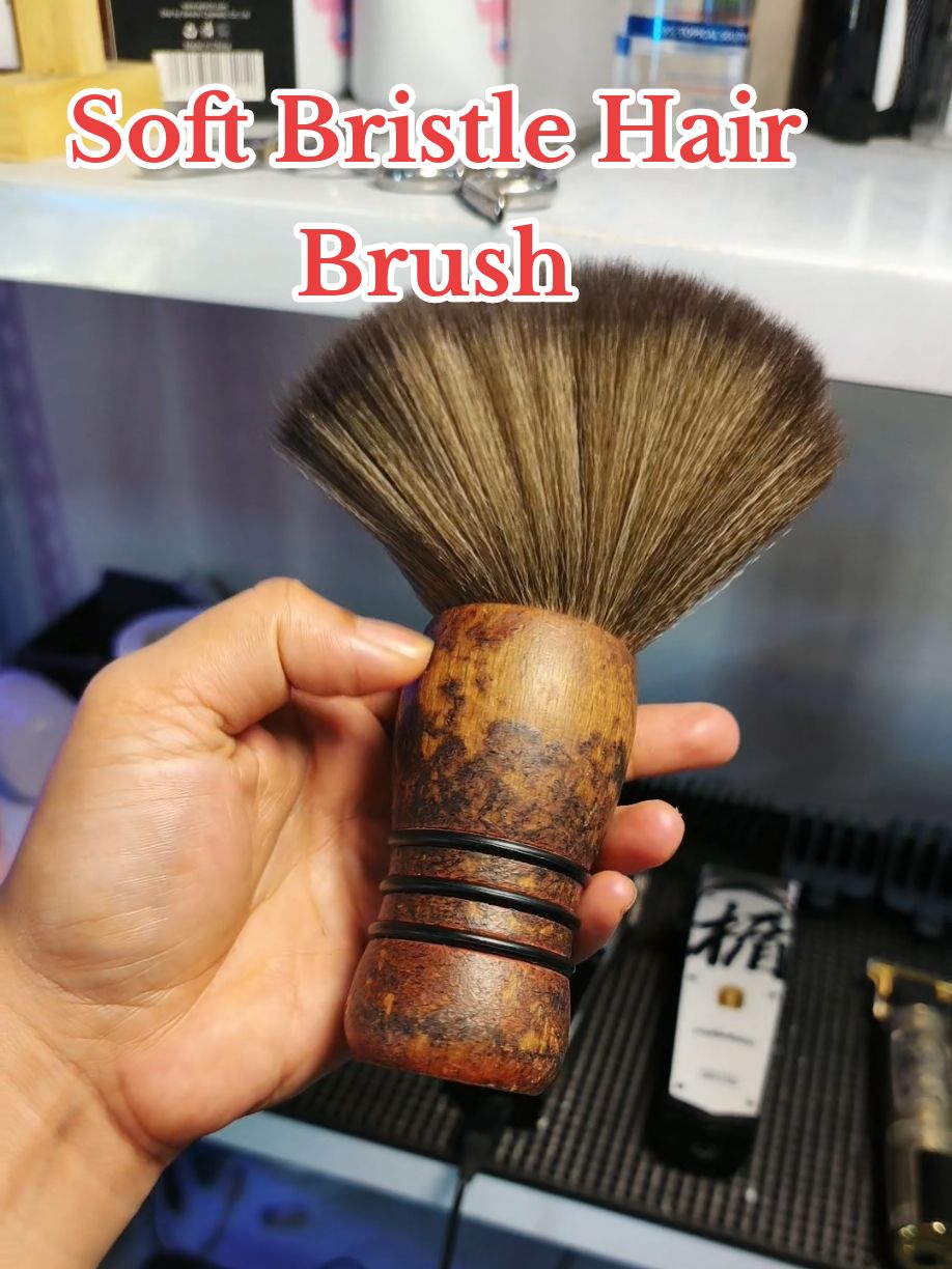 Soft Bristle Hair Brush #hairbrush #softbristlehairbrush  #woodhairbrush #Barbertools #ezzymaxx 