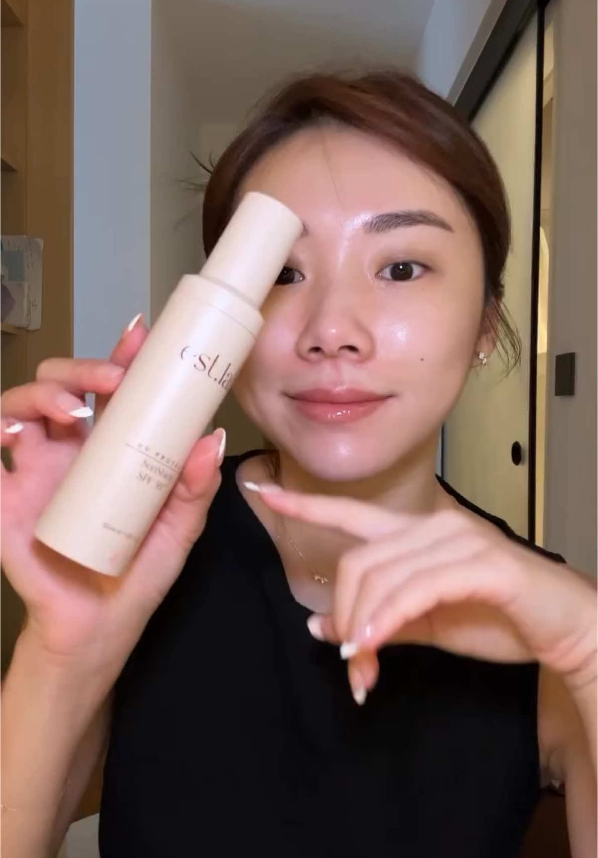 “A color adapting sunscreen I’ve been loving for years, recently opened my new bottle in their new refillable packaging! It’s a colour changing sunscreen so if you have mild redness, this can be your tinted sunblock that you can wear without having to put on any foundation.” - @ mongabong #sgbeauty #tiktoksg #skintok #BeautyTok #sunshield #estlab #spf50 #bestsunscreen #tintedsunscreen #sunscreen 