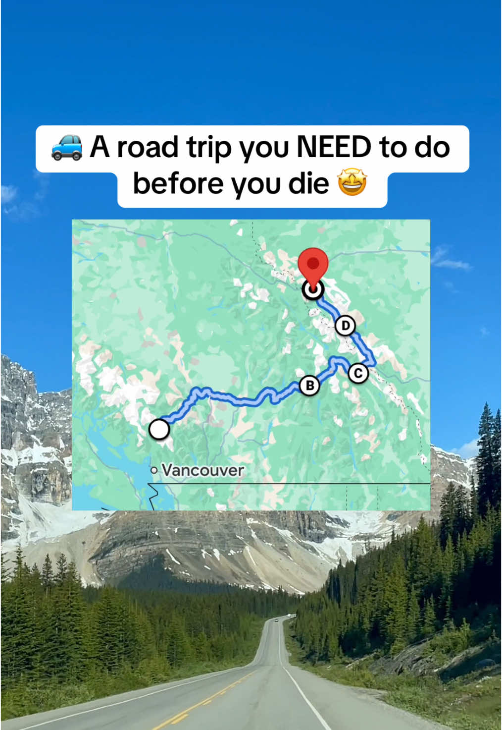 Can’t believe we got to tick off this bucket list road trip 🥹 bonus stop between Whistler and Revelstoke? We’d recommend Kelowna 🙌🏼 Would you do this road trip?! #roadtrip #roadtripvibes #bucketlist #travel #travelcouple #explorecanada #canadaroadtrip #itinerary #fyp 