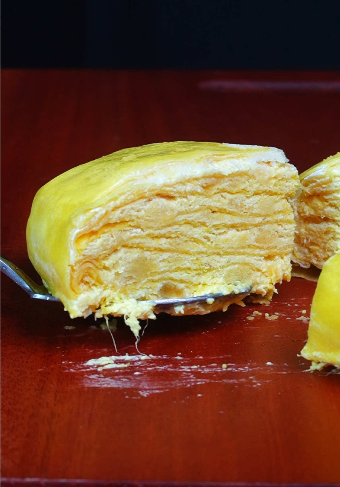 榴槤千層蛋糕  #畫蛇添福 #tiktok美食製作人 