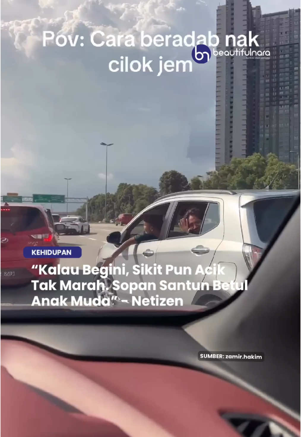 Nasib baik tak turun kereta jalan menunduk nak minta tumpang lalu 🤣 #NaraViral #NaraTrending #trendingnewsmalaysia #videoviral 