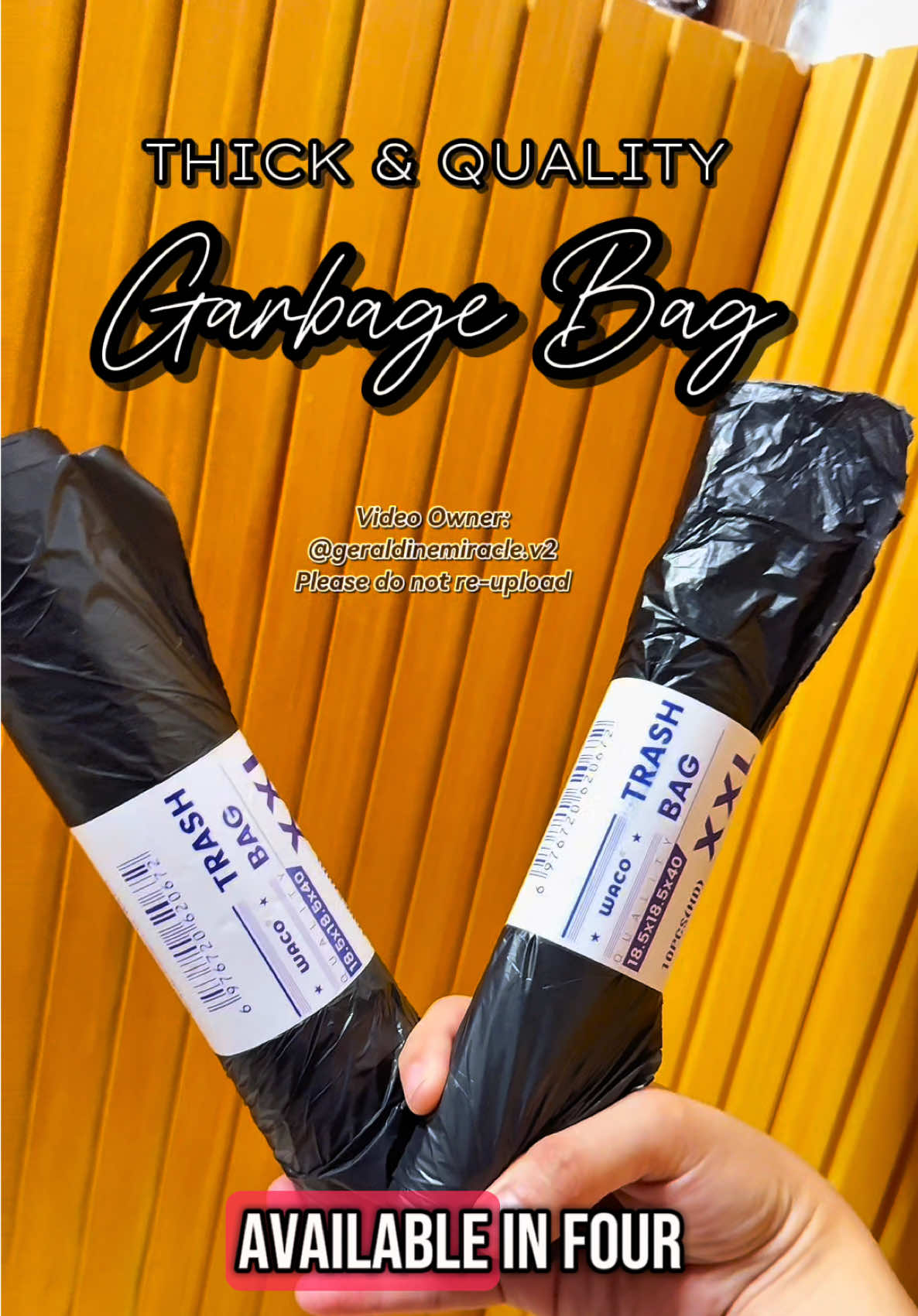 Super kapal na garbage bags at di hamak na mas mura! 😍🔥 #garbagebag #trashbin #trashbag #fyp #foryoupage #geraldinemiracle #trending #viral #creatorsearchinsights 