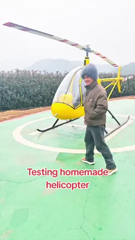 Testing homemade helicopter#helicoptermini #helicopter #viral #fyp 