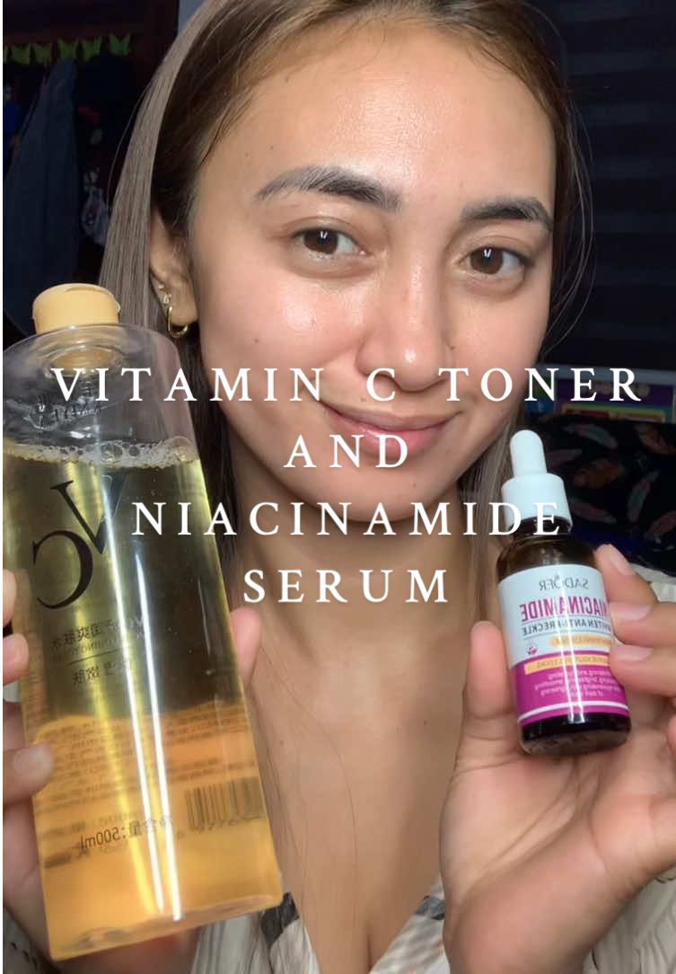 Vitamin C toner + Sadoer Niacinamide Serum. Perfect Combo for Glowing & Glass Skin. #niacinamideserum #sadoer #vitaminctoner #toner #vitaminc #vitc #skincare #skincareroutine #prissyelladc #trendingnow 