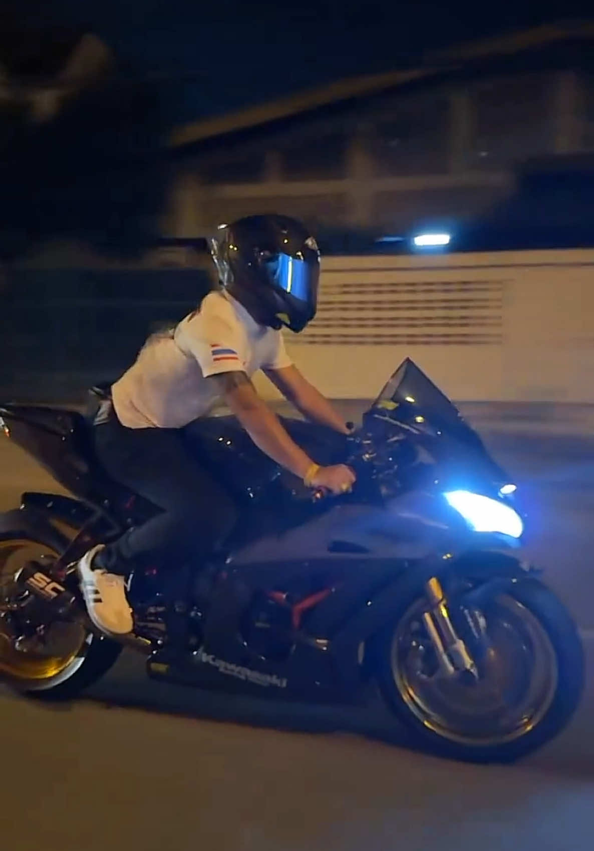 sc full system exhaust 🔥 #วัยรุ่นโคราช #kawazaki #zx10r 