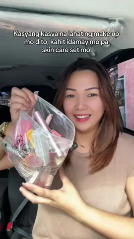 Pwede mo ng dalhin lahat ng make up mo dito. #makeuppouch #makeupbag #makeuporganizer #travelbag 