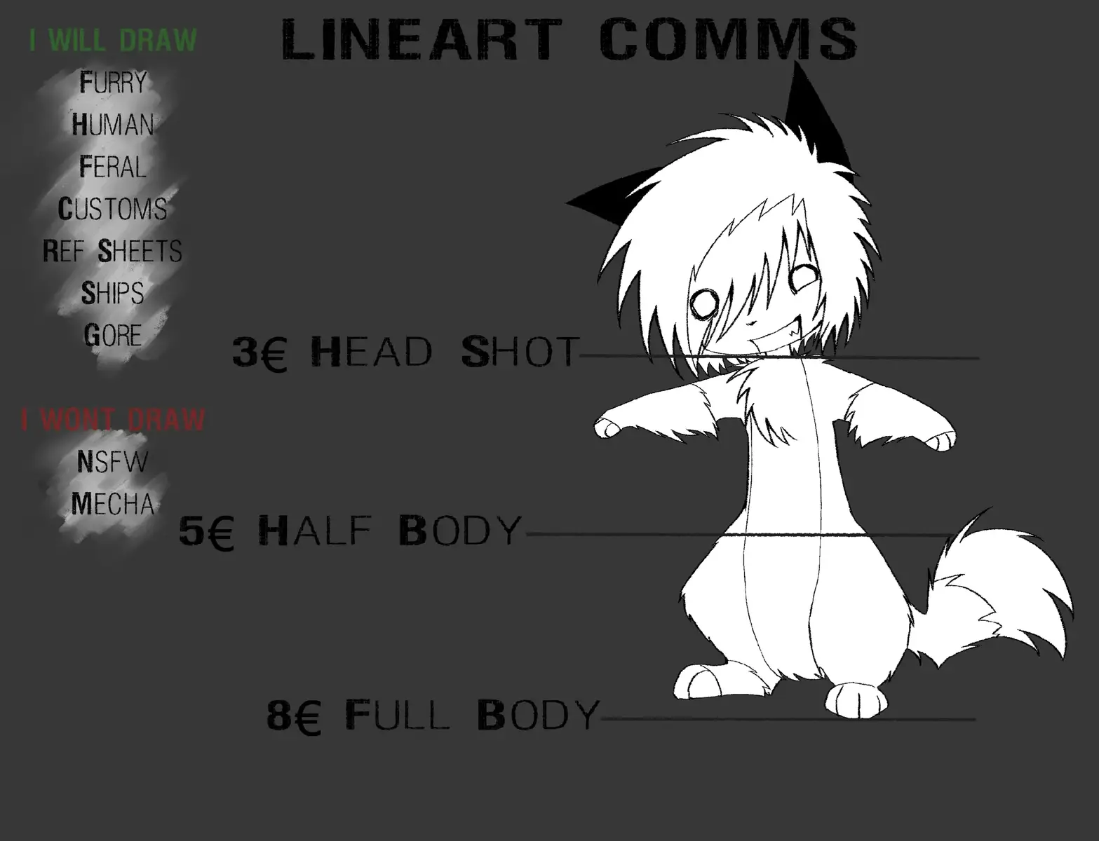 DM me on these socials if interested Discord: mrray_ Telegram: MrRaymond9 I accept PayPal or Playstation giftcards as payment  +50% for any character added #commissionsopen#artcommission#commission#art#scene#sceneart#furry#horrorart#digitalartist#emo 