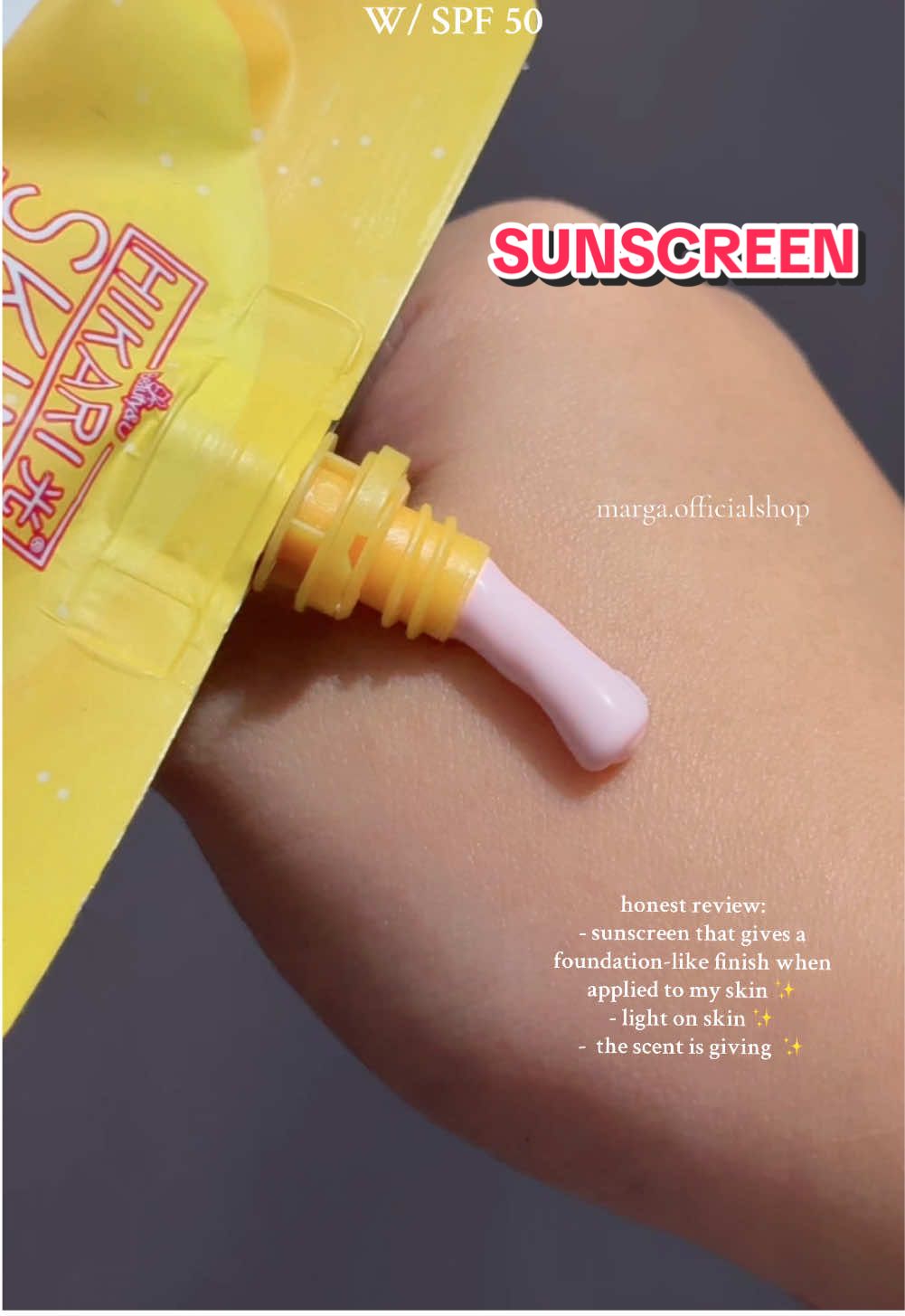 Hikari Ultrawhite Sunscreen - Flawless protection in one swipe  ✨ #sunscreen #hikari #hikarisunscreen #sunscreenviral 