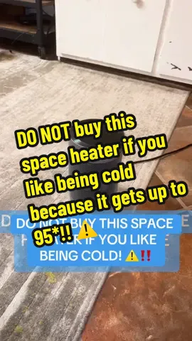 Don’t buy this if you like being cold, seriously. #heater #spaceheater #staywarm #cozy #coldweather #warmandcosy #giftguide #HiddenGems #ttsdelightnow #lovelanguage #seasonalgems #tiktokmademebuyit 