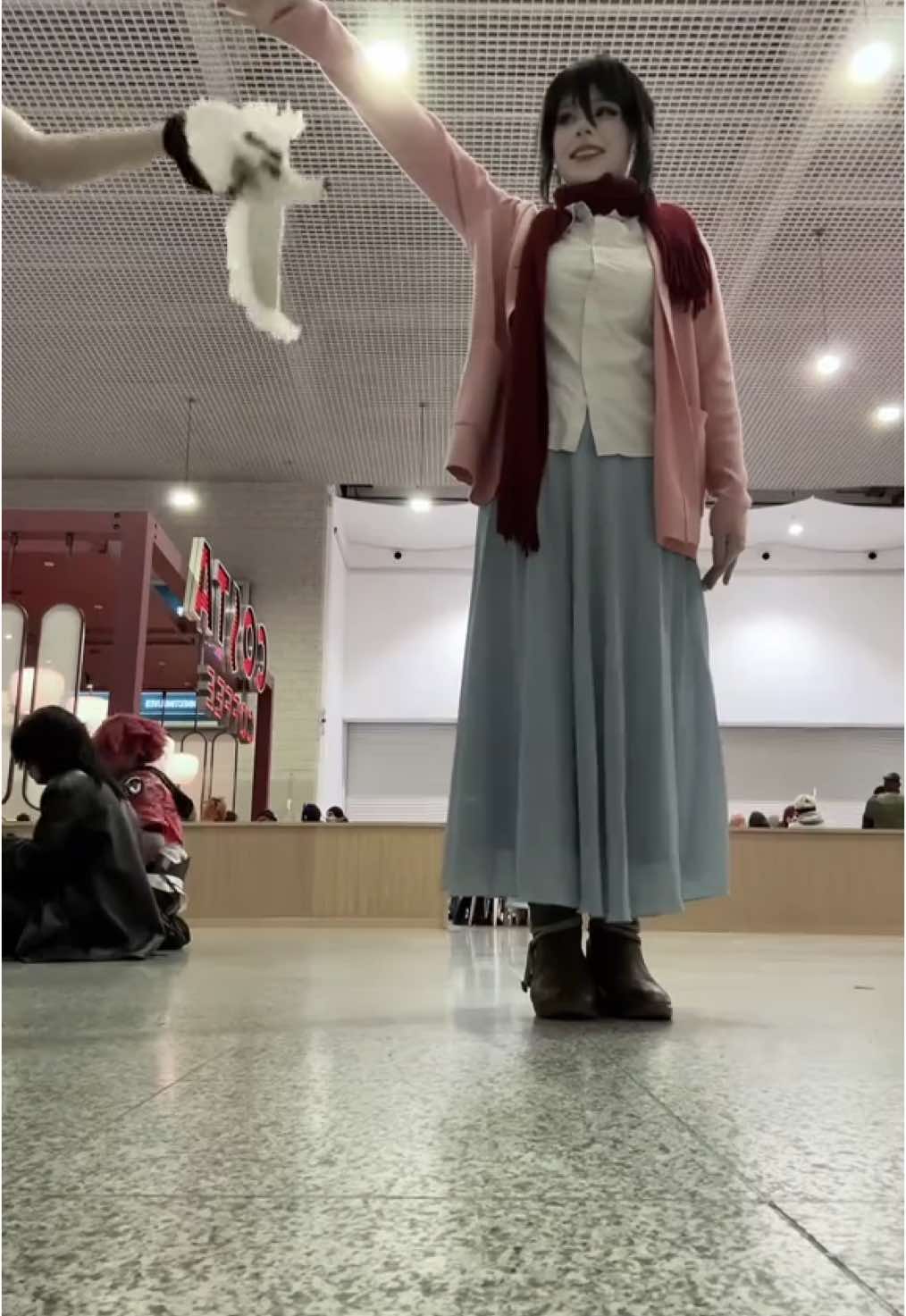 Real @Coneko Lunar #megaconlondon @MegaCon Live #AttackOnTitan #aot #mikasacosplay #aotcosplay #snk #shingekinokyojin #aotseason4 #erenyeager 