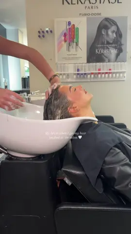 The best feeling ever #hairwash #hairsalon #salonheadmassage #hairtok 