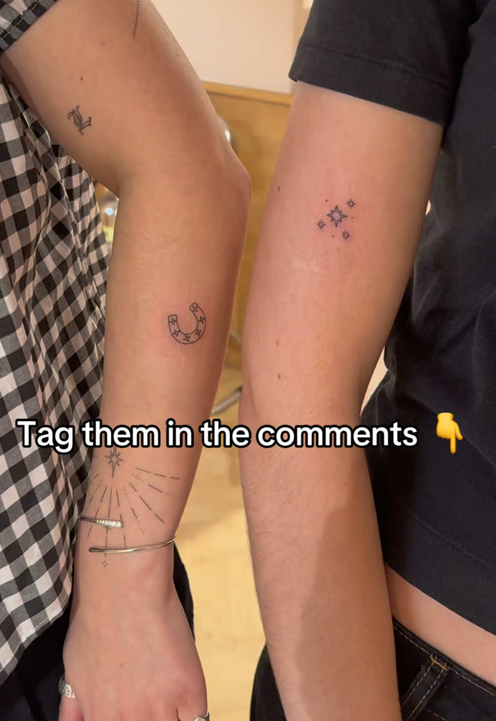 With one month until Valentines Day, tag the person who needs a hint to book a duo tattoo appointment… #tattoo #finelinetattoo #finelinetattooartist #jewelry #jewellery #astridandmiyu #galentinesday #galentines #ValentinesDay #matchingtattoos #matchingtattoo #matchingtattooideas 