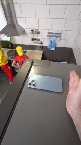 naughty Cat climbed on the fridge and knocked over an iPhone 🤔😱😎