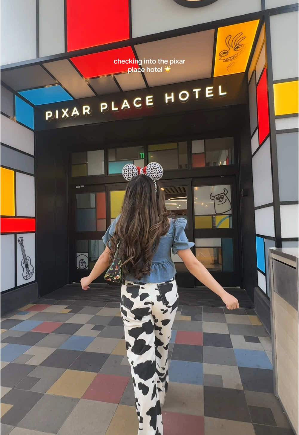 checking into the pixar place hotel 🌟🫶✨ @Pixar #pixarplacehotel #pixarhotel 