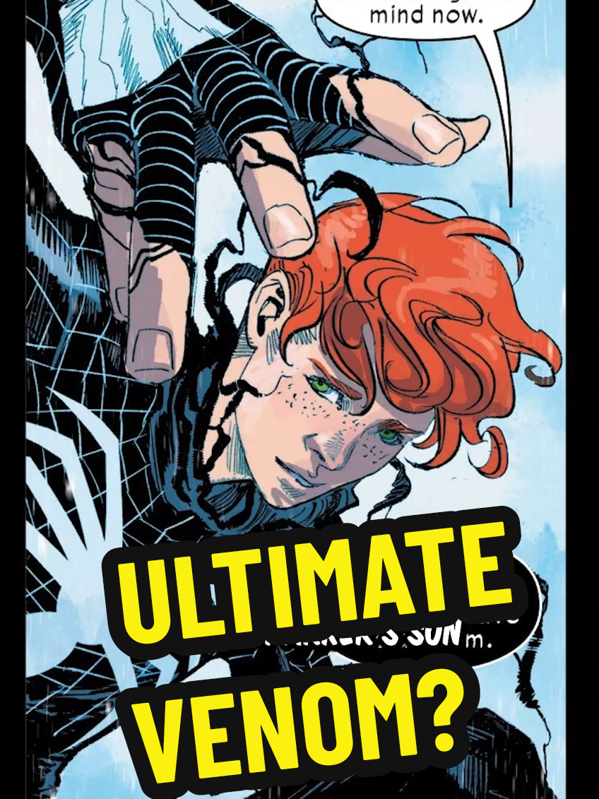 Peter Parker' son Richard takes his dad's suit, which is shaping up to be the new Venom, for a spin in Ultimate Spider-man 13 #ultimatespiderman #peterparker #venom #venomcomics #spiderman
