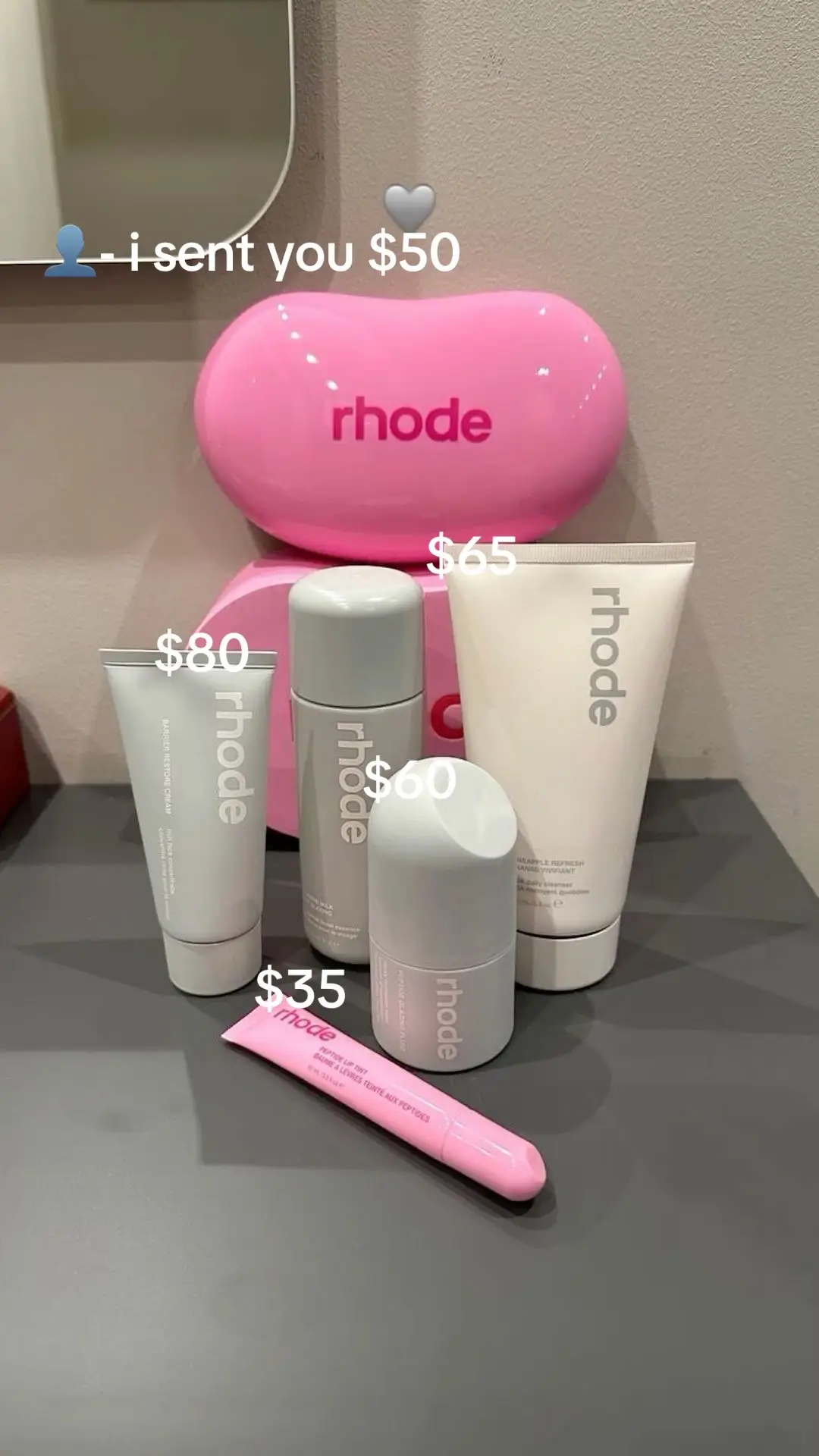 #haul #rhodeskin #imjustagirl 