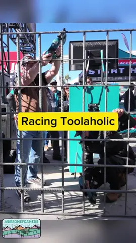 @Toolaholic  and waited forever to race....which is probably why I lost 🤣🤣🤣 @Makita Tools USA  . #makitatools #rebar #skilledtrades 
