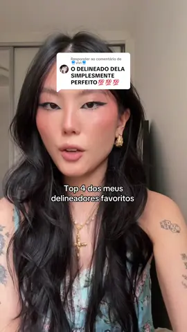 Respondendo a @🪼vivi🪼  Meu Top 4 delineadores favoritos  #maquiagem #delineador #delineado #tutorial 