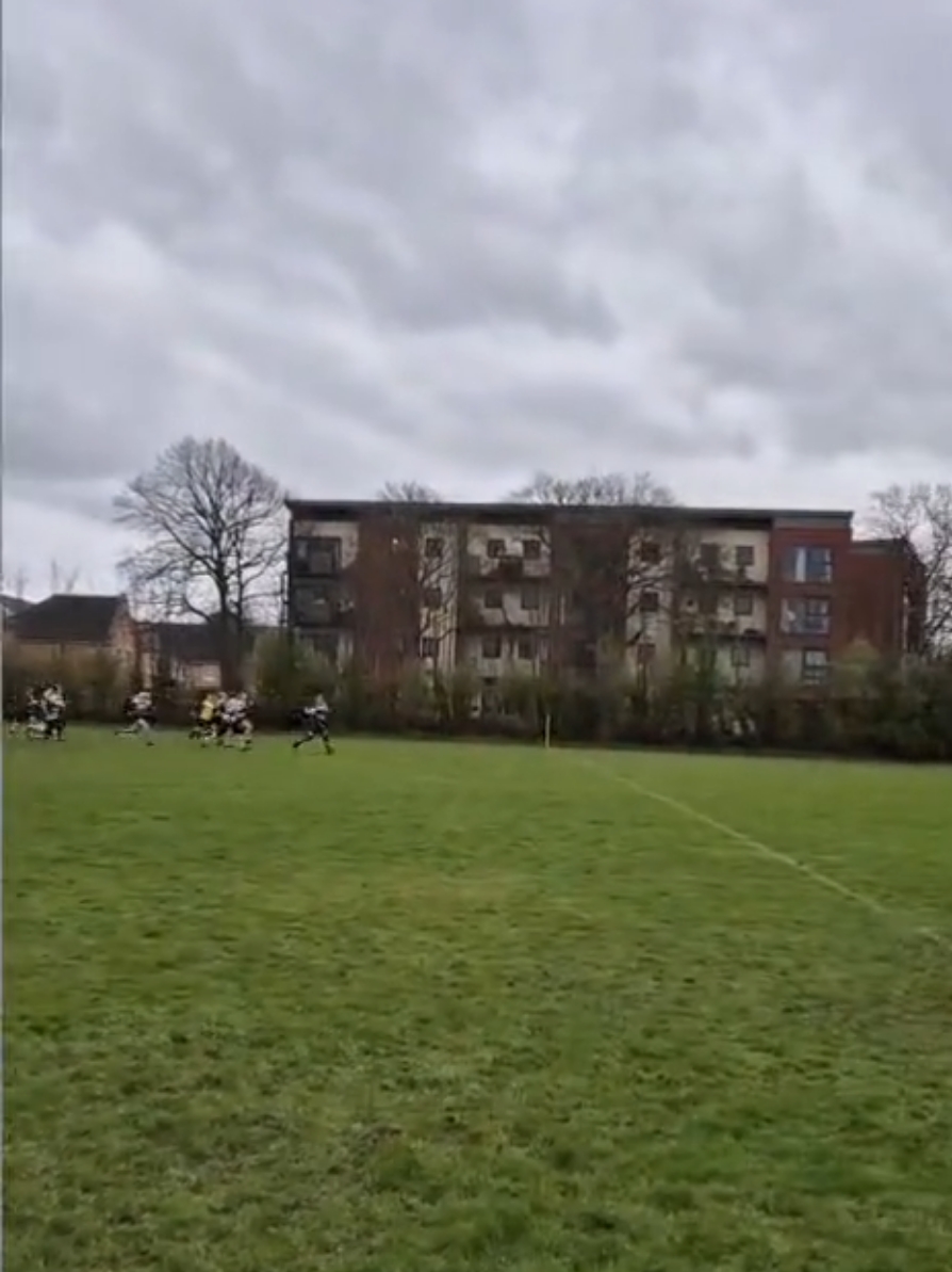A Highlight from our Game today..Megs legged it!  @megan delaney  #sportsforall #womenssports #womensrugby #inclusiverugby #Liverpool  #leggedit #whenpropsgorougue 
