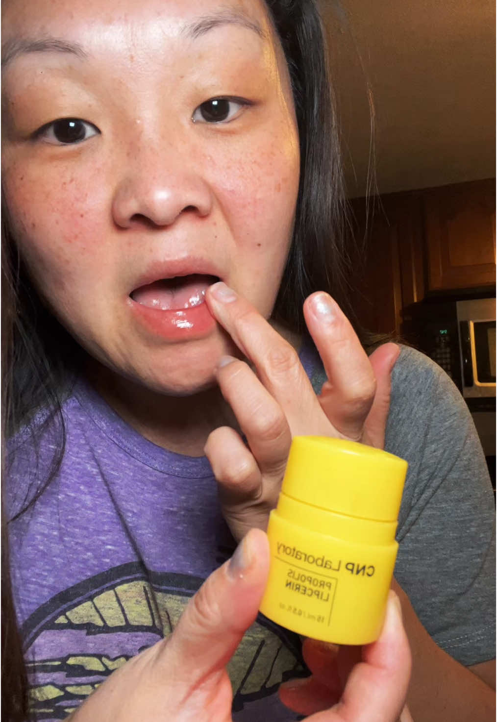 Grab the CNP propolis honey lip mask for you and your whole family to help with those dry cracked lips this cold season #chappedlips #propolis #lipmask #chapstick #TikTokShopLoveAtFirstFind #TikTokShopJumpstart #tiktokshopdeals 