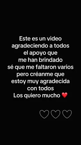 Muchas gracias a todos por su apoyo de todas las maneras posibles los quiero mucho 🥺❤️