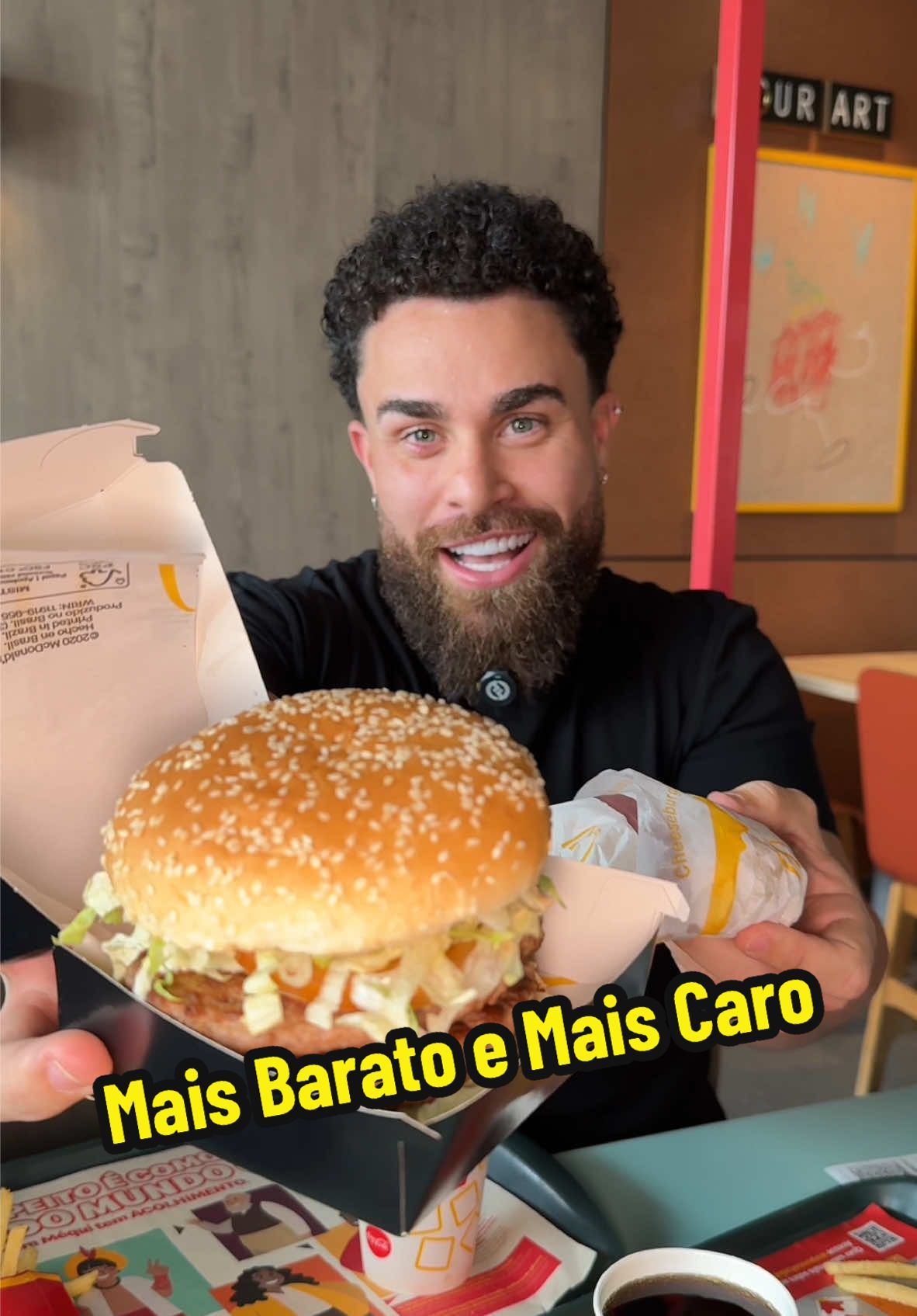 tava bom demais véi • 😋🍔🍟 #fy #fyp #hamburguer #hamburger #comida #lanche #mcdonalds 