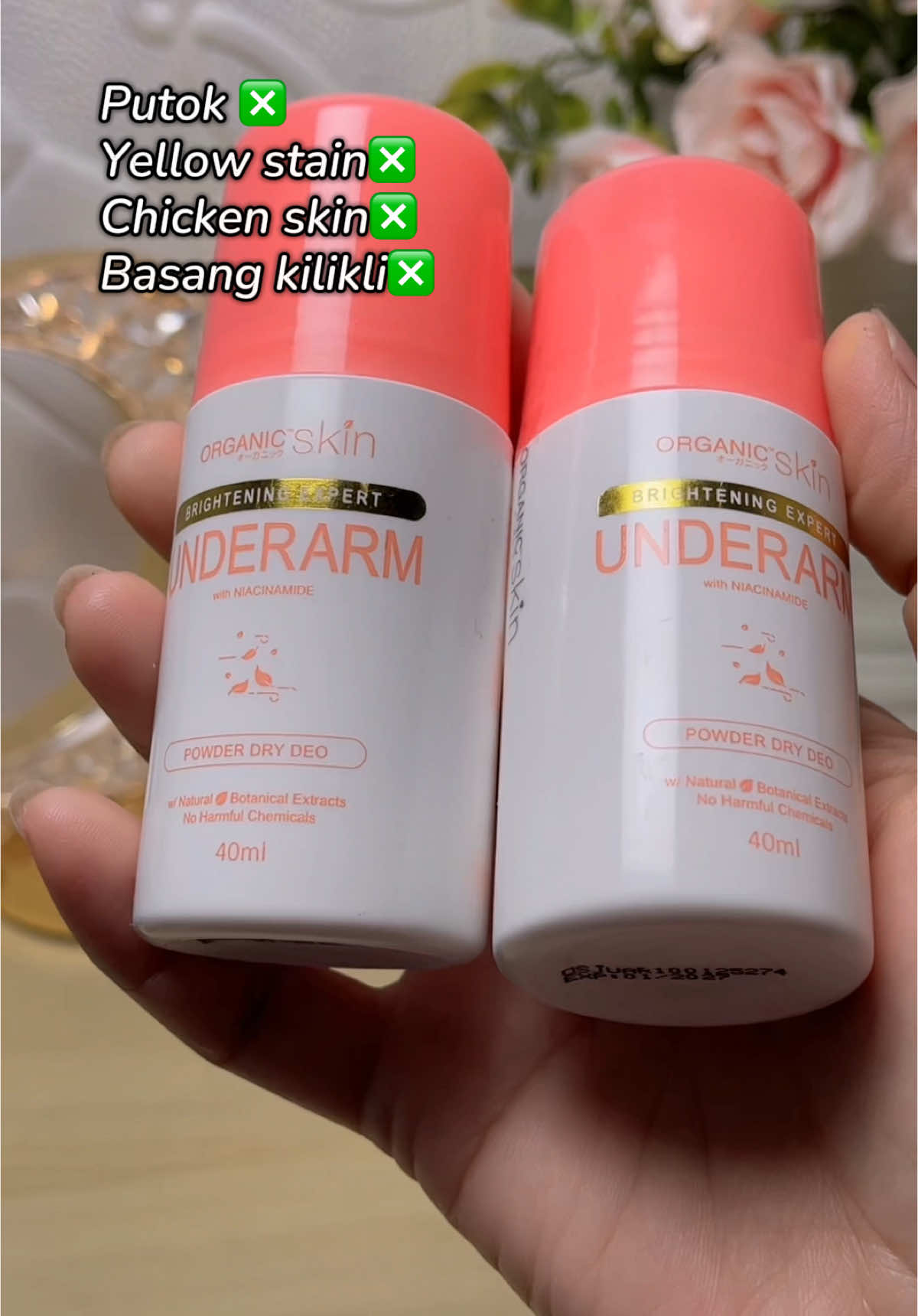 Naku be gamutin mo na yan, nakakahiya! #organicskin #organicskindeodorant #japanmade #forallskintype #noharmfulchemicals #organicandbotanical #brighteningexpert #antiperspirant 