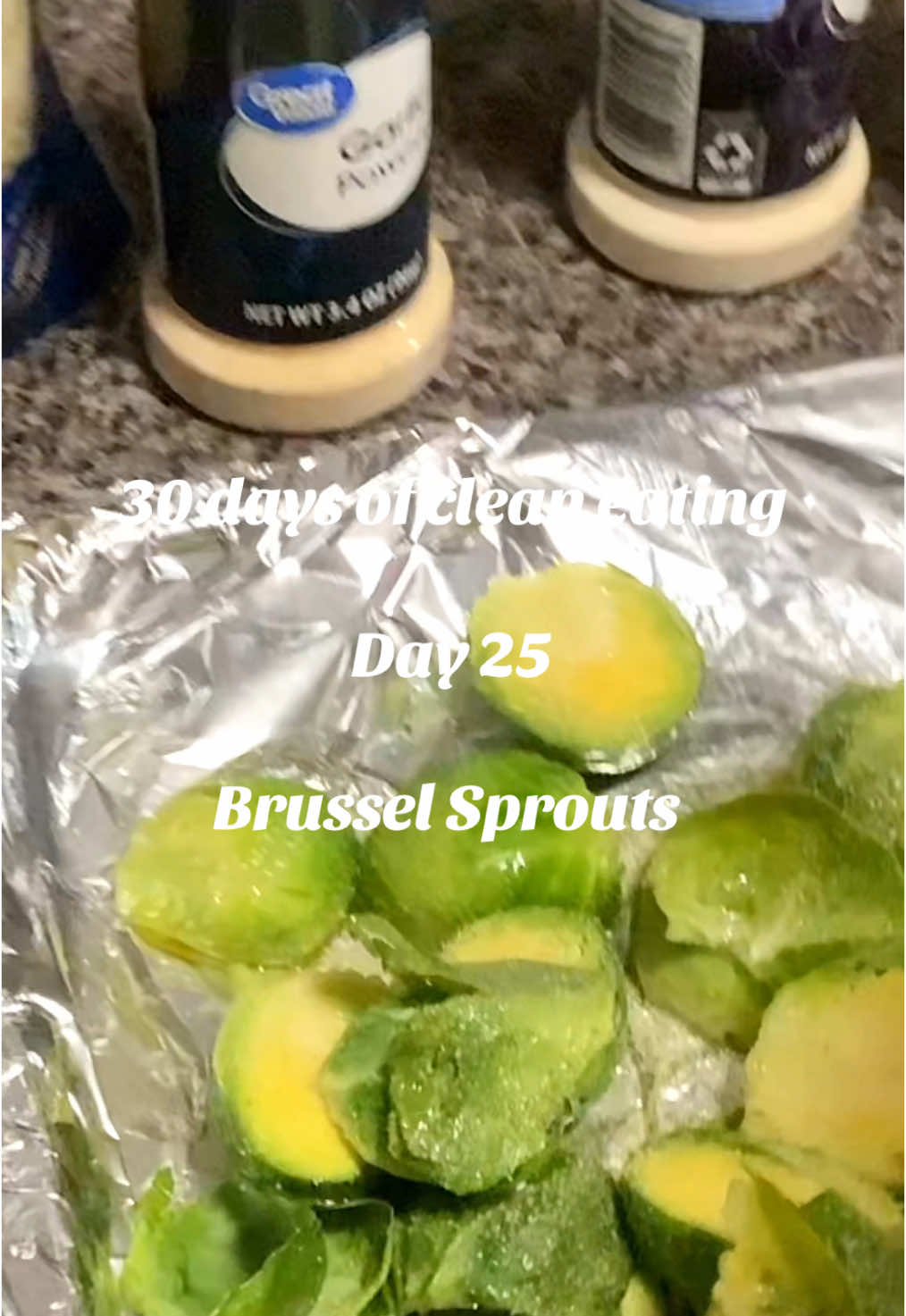 Day 25 - glazed brussel sprouts 😋 We are officially in our last week of clean eating 🙌🏾🙌🏾🙌🏾 who’s waiting on February 1st?? Me 🙋🏾‍♀️ lol  #healthyrecipes #fy #fyp 