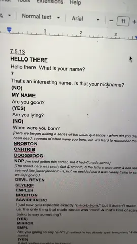 Our 1st convo with 7, and addressing some things. 