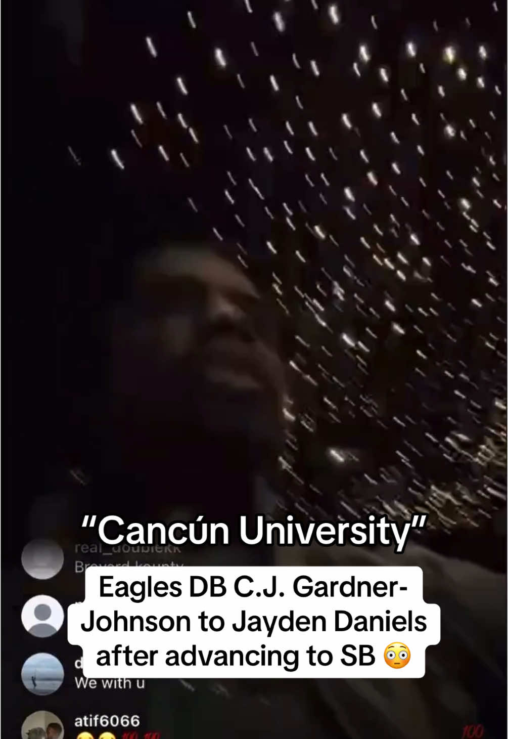 Eagles DB C.J. Gardner-Johnson after defeating the Commanders in NFC Championship. 👀 (ceedy.duce/IG) #nfl #football #eagles #commanders #footballtiktok 
