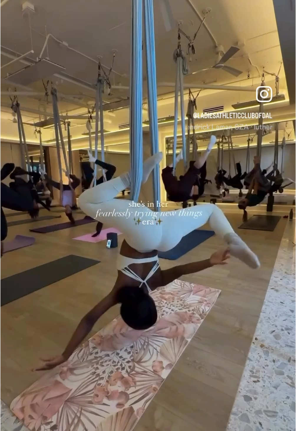 ✨ Experience the perfect blend of strength, grace, and serenity at Silk & Serenity, our exclusive aerial yoga class designed to help you rise above the ordinary.  Link in bio for tickets  📅 Date: Saturday, March 1, 2025 ⏰ Time: 12:00 PM 📍 Location: @funkflowstudio   Take your yoga practice to new heights—literally! Whether you’re seeking relaxation, a challenge, or simply a moment to unwind, this class is your chance to stretch, strengthen, and soar. Don’t miss this unforgettable experience that’s as empowering as it is calming. 🌸🧘‍♀️ #LACDSilkAndSerenity #AerialYogaMagic #LadiesAthleticClubDallas #lacdallas #yoga #thingstodoindallas #socialclub #fitnesstiktok #dallas 