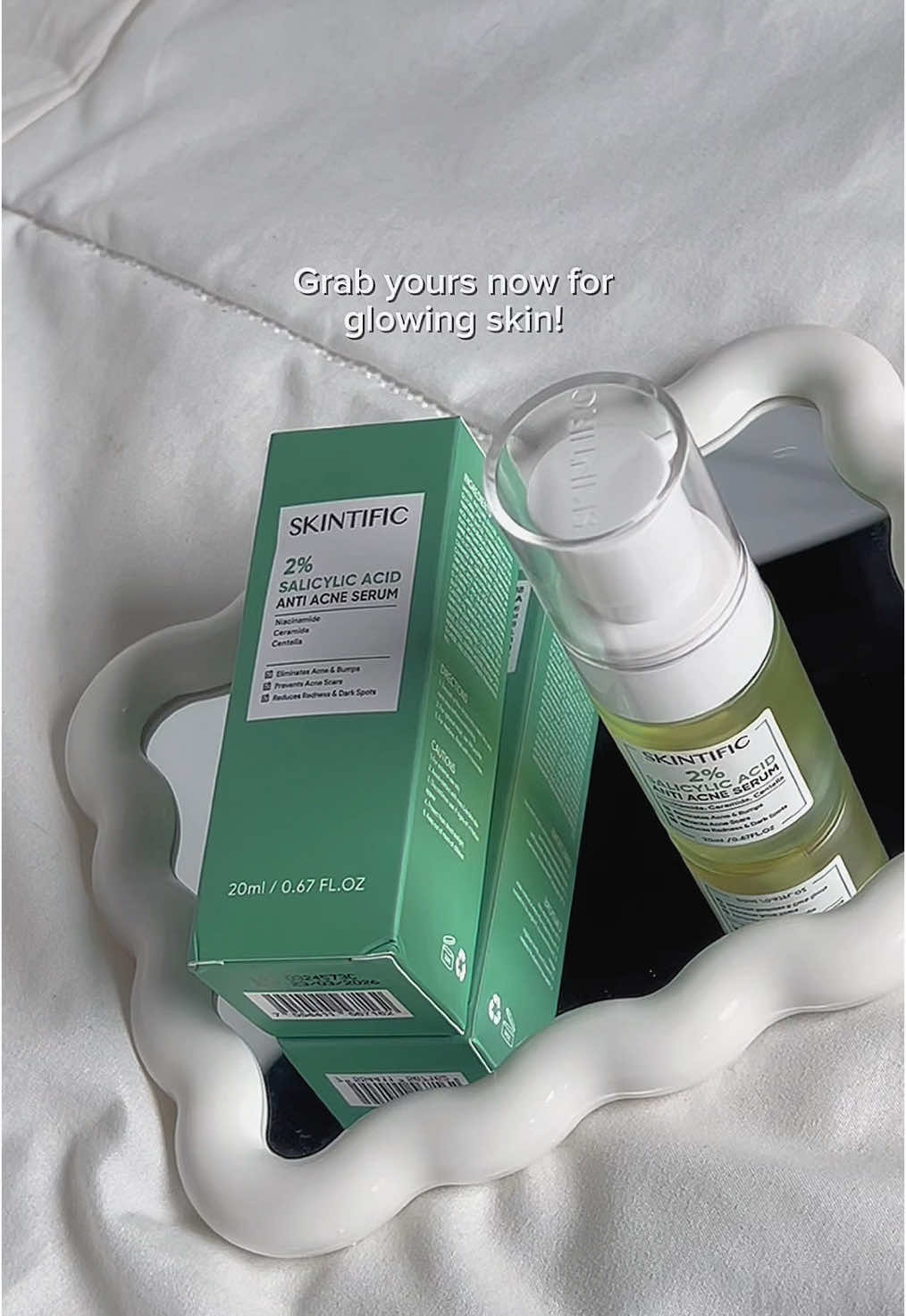 If you have acne prone skin then this is the serum for you 🌟 #acneserum #serumskintific #skintificsalicylicacid #skincare 