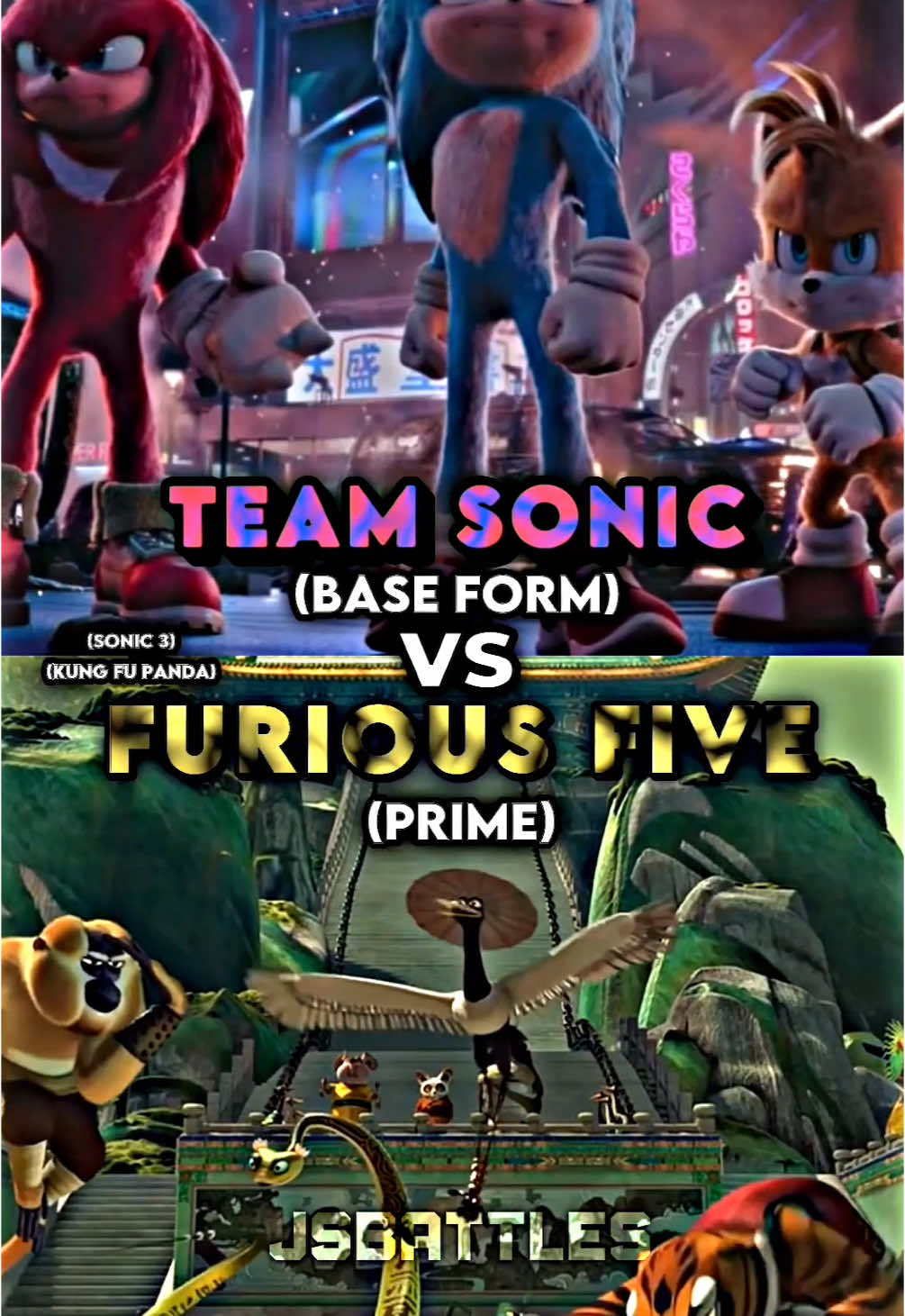 Team Sonic vs Furious Five #teamsonic #furiousfive #sonic #kungfupanda #jsbattles