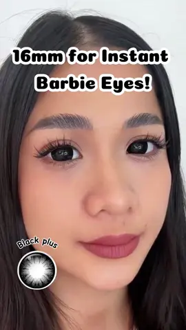 Really 16mm Black Contactlens!✨👁🤭#magister#dolleyes #bigeyes #fyp #tiktokshop #blackeyes #contactlens #16mmlens 