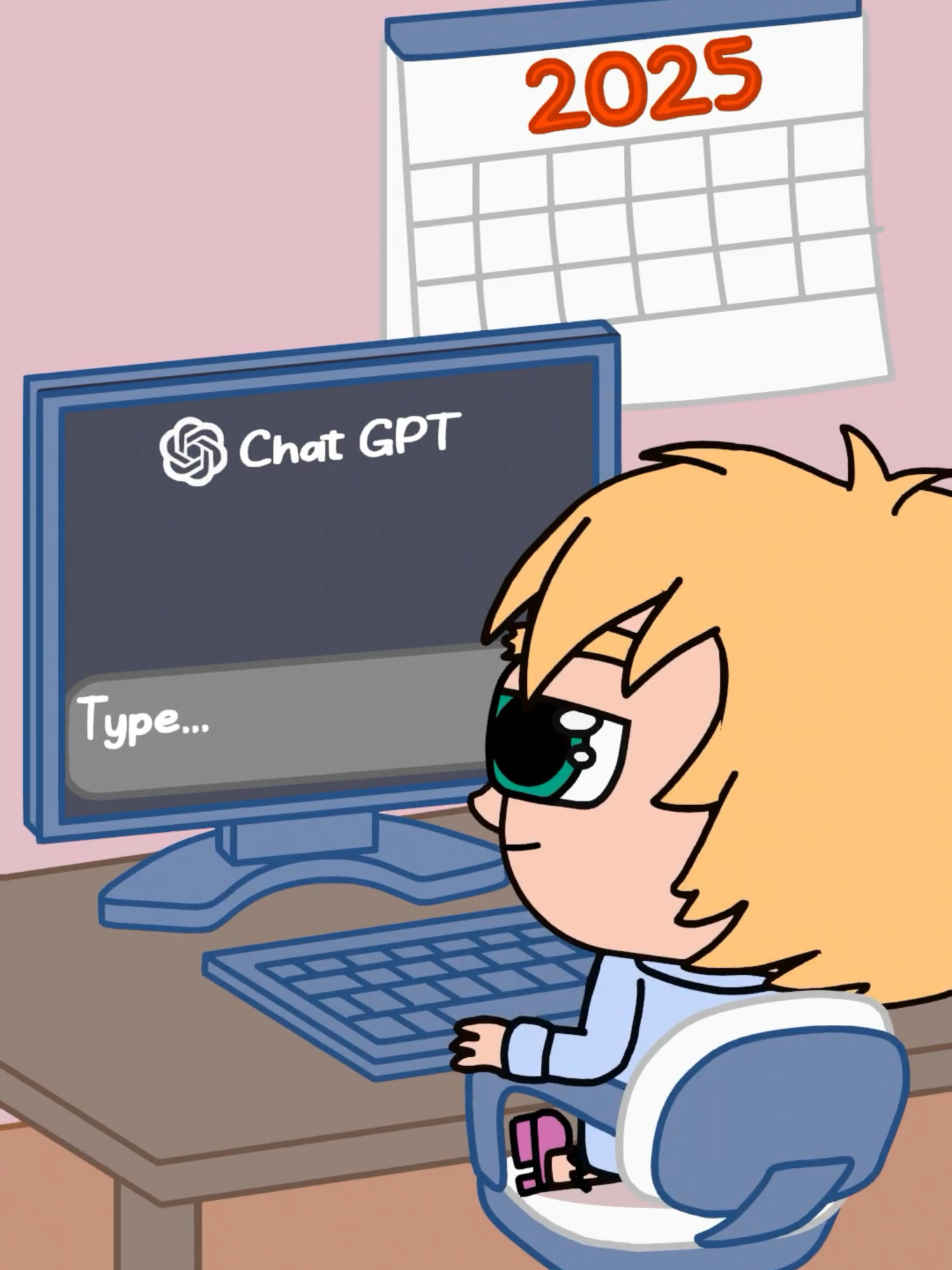 talk to AI respectfully 😳 #AI #chatgpt #animation #cartoon #deepseek #fyp