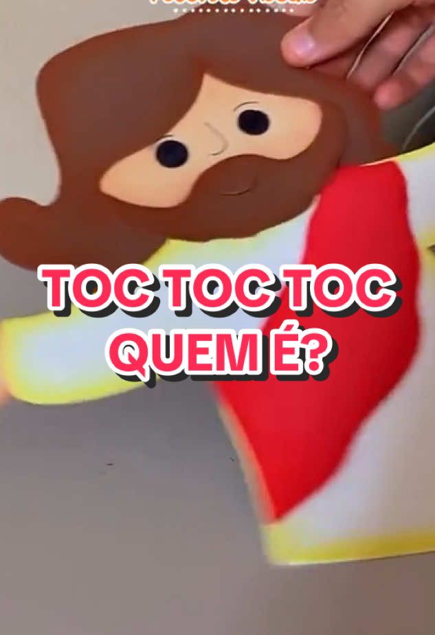 Тос Тос Quem é? É Jesus Pode entrar... #ministerioinfantil #departamentoinfantil #tiasdoministerioinfantil #tiosdoministérioinfantil #tiasdasalinha #tiasetios #pregadordecriança #ebdinfantil
