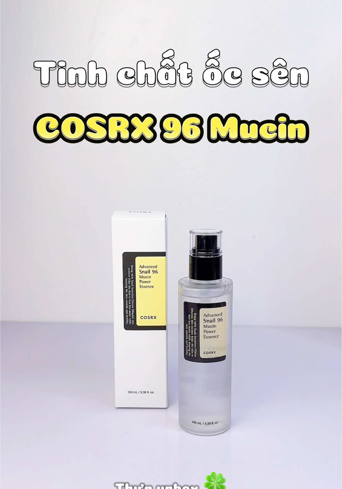 Tinh chất ốc sên COSRX 96 Mucin #tinhchatocsen #tinhchatocsencosrx #cosrx 