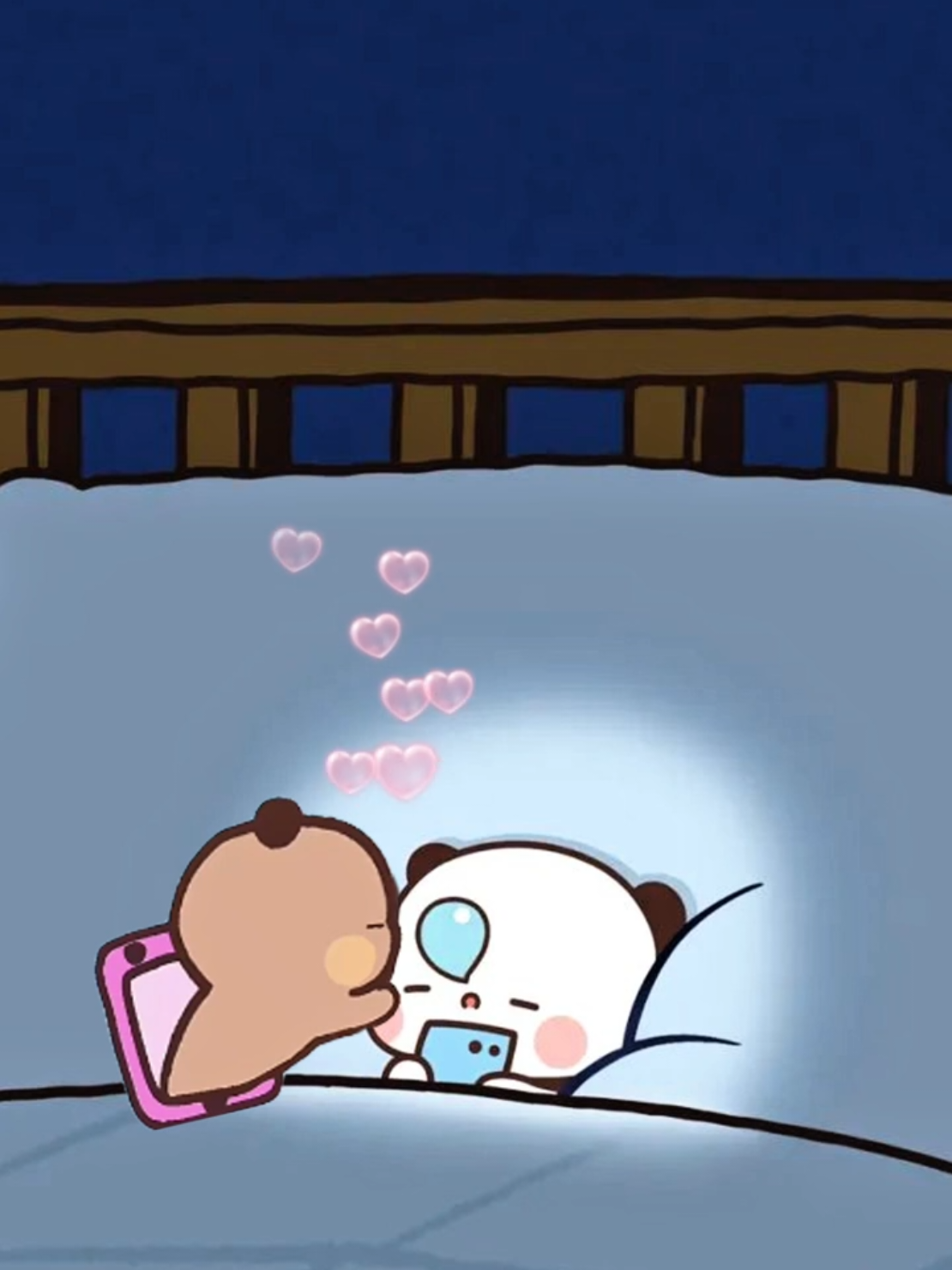 Goodnight 😘🌃 #cute #tiktok #views #foryou #boyfriendandgirlfriend #布布一二 #bubududu #goodnight 