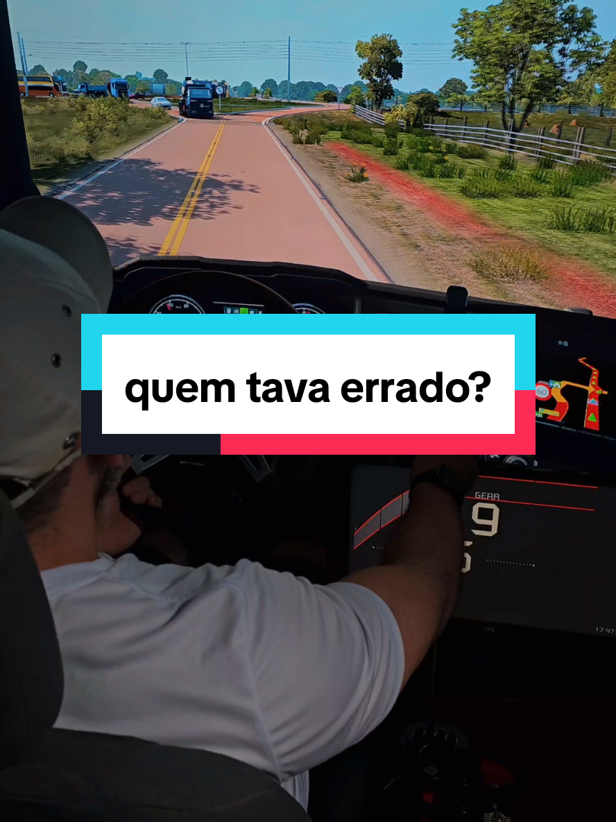 quem tá errado??? #videogame #game #gamer #games #eurotrucksimulator2 #gamesnotiktok 