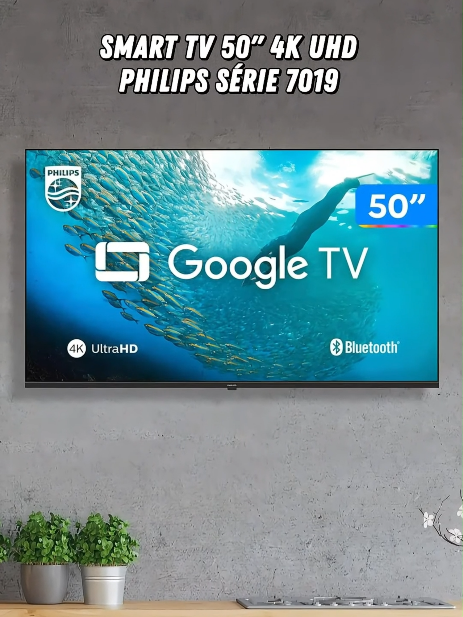 TV PHILIPS 50_ com voz ‐ Feito com o Clipchamp#tv4k #smarttv #tv50 #tvphilips #comprartv #desconto