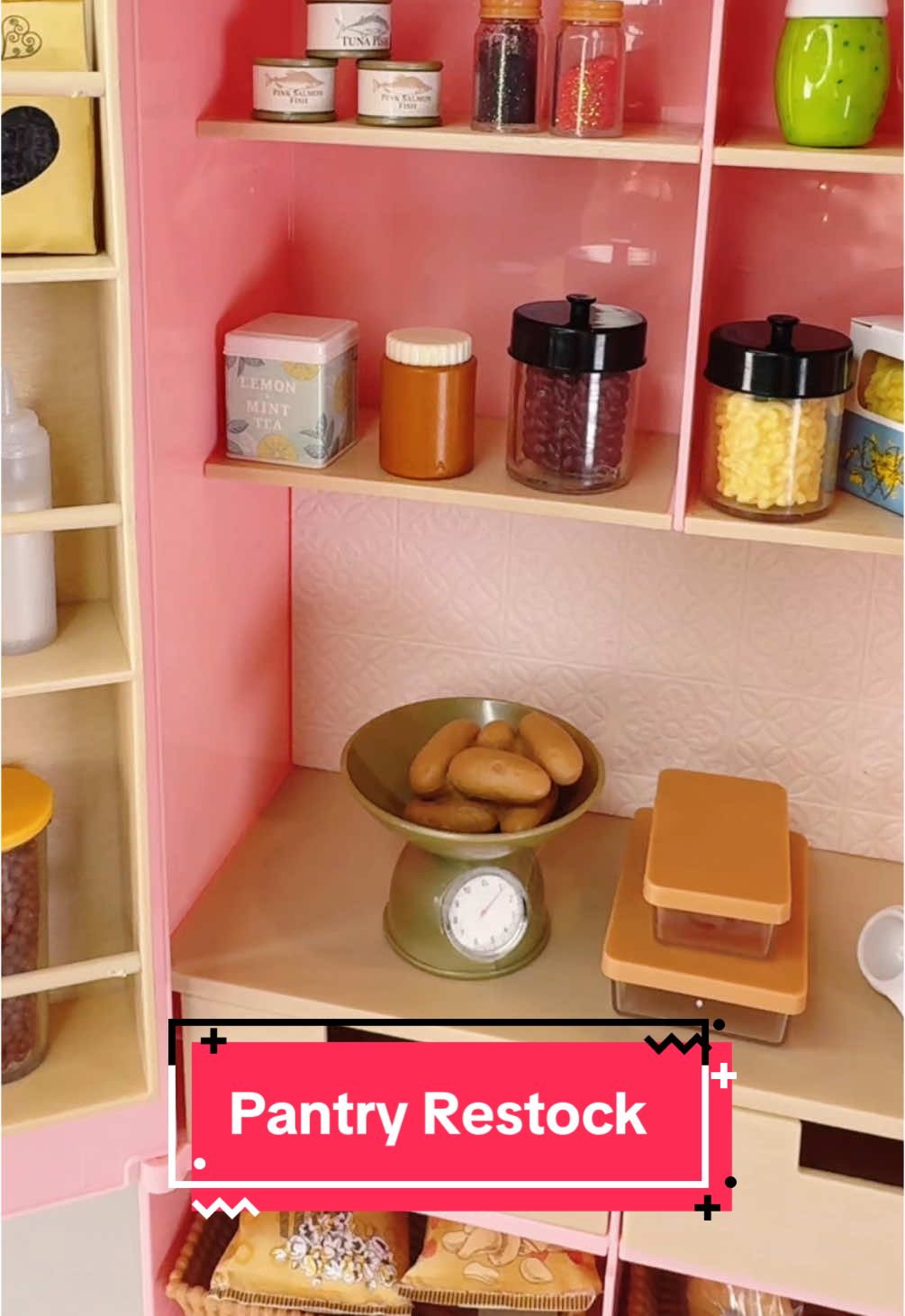 Come and restock my pantry with me! @Our Generation Dolls Pretty Pantry is fully restocked 🫙 #pantryrestock #pantryorganization #stockmypantry #restockwithme #playfood #pretendfood #minifood #minifoodtoys #miniaturefood #pretendfood #playfoodtoys #ogdolls #ourgenerationdolls #ogdollspantry #prettypantry 
