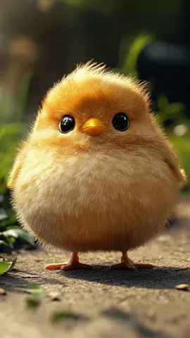 Little chick 🐥✨ #chicken #yellow #lovely #bigbelly 