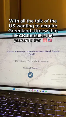 All this talk of buying Greenland is sounding strange but i do see the reasoning…😅 #teachersoftiktok #presentation #classroom #teachingtips #over40 #websiteforteachers 