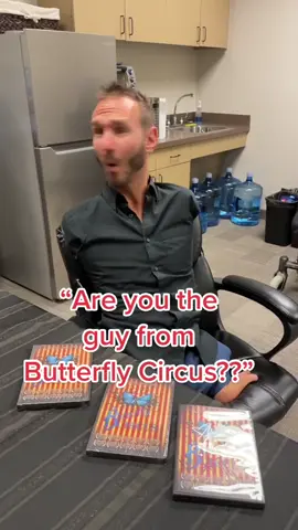 Did you know I was in a movie? Now you do. #nickvujicic #fyp #disability #hope #motivation